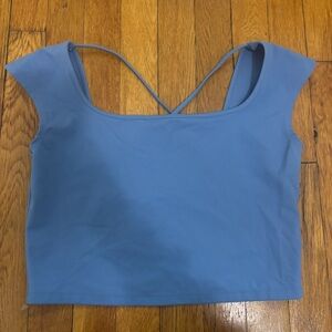 Wild Fable Steel Blue Crop Top
